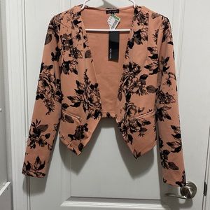 Pink and black blazer